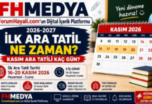 Ara tatil 2026-2027 Kasım tarihleri ve MEB eğitim öğretim takvimi